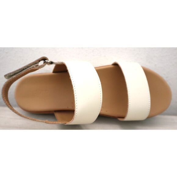 Nisolo Women's Sz 8.5 Bone/Beige Go-To Flatform 2.0 Leather Sandals - Picture 11 of 15